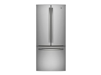 30" GE 20.8 Cu. Ft. French Door Bottom-Mount Refrigerator - GNE21DSKSS