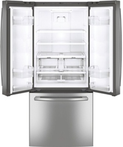 30" GE 20.8 Cu. Ft. French Door Bottom-Mount Refrigerator - GNE21DSKSS