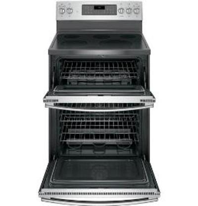 30" GE Free Standing Electric Double Oven Self Clean Range - JCB865SJSS