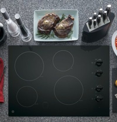 30" GE Built-In CleanDesign Electric Cooktop - JP3030DJBB