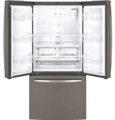 33" GE Profile 24.8 cu.ft. French Door Bottom-Mount, w/Factory Installed Icemaker - PNE25JMKES