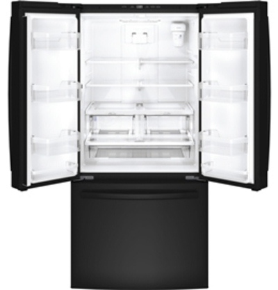 33" GE Profile 24.8 cu.ft. French Door Bottom-Mount, w/Factory Installed Icemaker - PNE25JGKBB