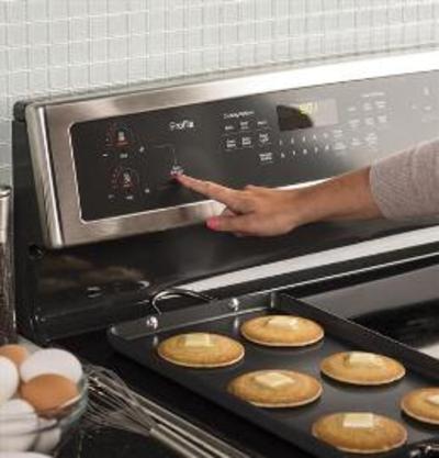 30" GE Profile Free Standing Electric True Convection Range with Touch Controls and Induction Elements - PCHB920SJSS