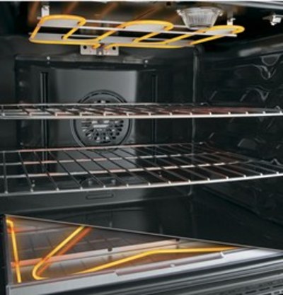30" GE Profile Free Standing Electric Double Oven Self Cleaning True Convection Range - PCB980SJSS