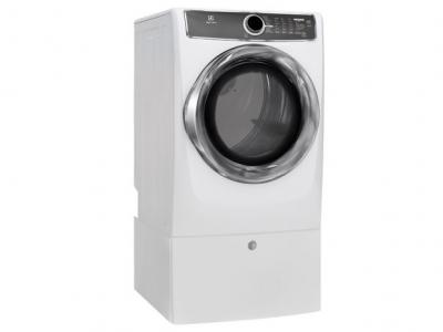 27" Electrolux Front Load Perfect Steam Gas Dryer with Instant Refresh and 9 cycles - 8.0. Cu. Ft. - EFMG617SIW